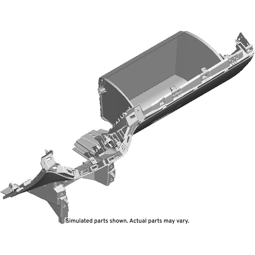 GM Genuine Parts Jet Black Instrument Panel Compartment