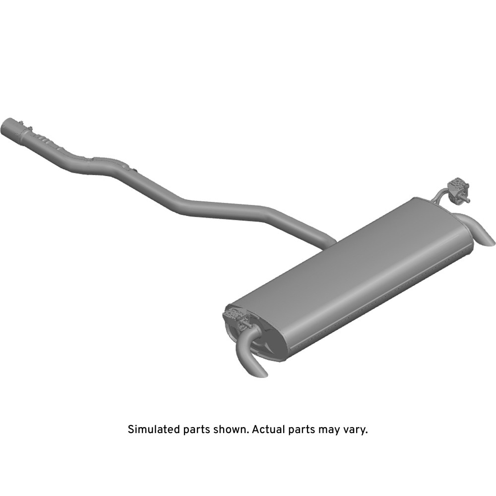 GM Genuine Parts Exhaust Rear Muffler with Exhaust Pipe