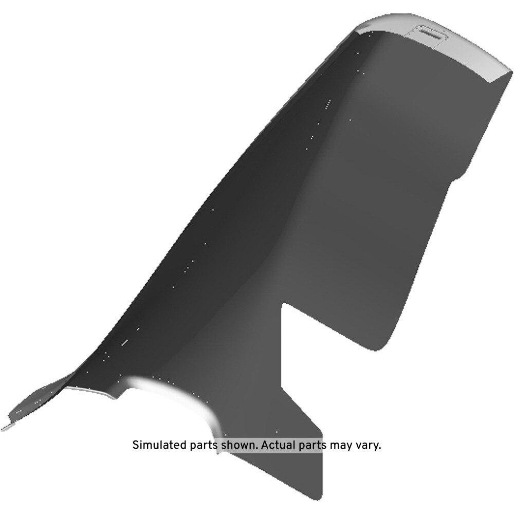 GM Genuine Parts Jet Black Rear Driver Side Seat Back Side Cover