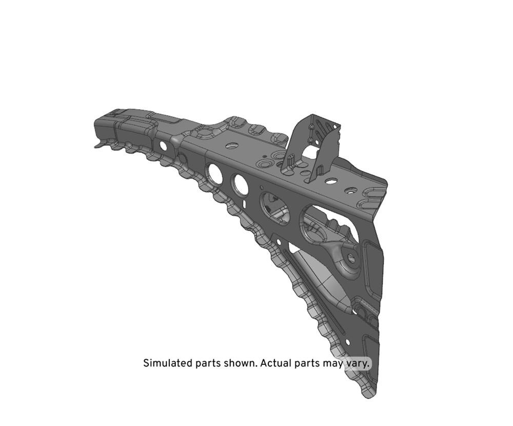 GM Genuine Parts Driver Side Front Compartment Upper Side Rail