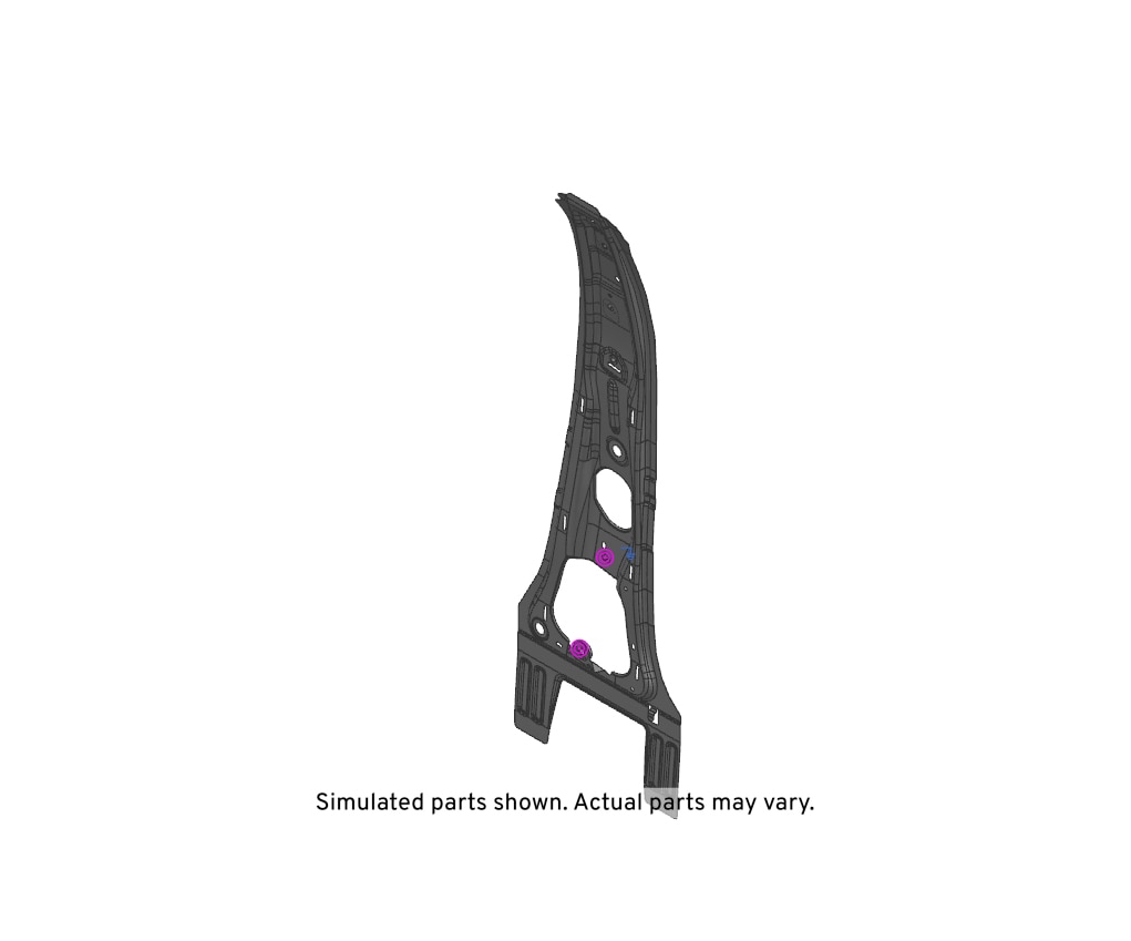 GM Genuine Parts Passenger Side Center Pillar Inner Panel