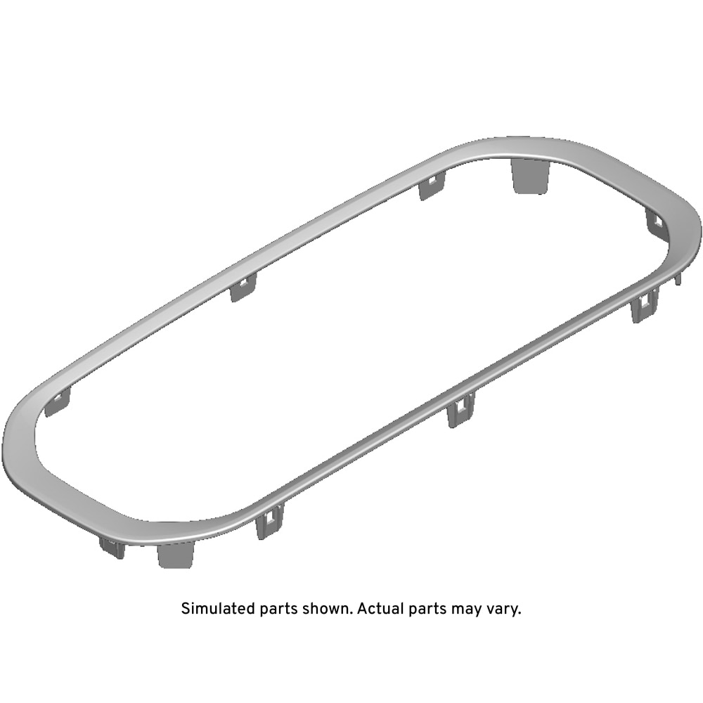 GM Genuine Parts Silver Front Floor Console Cup Holder Opening Trim Plate