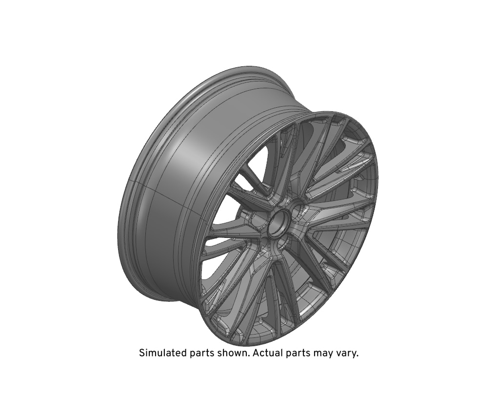 GM Genuine Parts 20x8.5in Red Aluminum Wheel