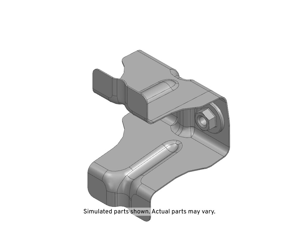 GM Genuine Parts Body Side Front Passenger Side Fender Rear Lower Bracket