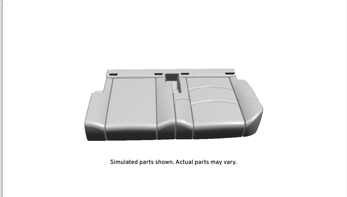 GM Genuine Parts Maple Sugar Rear Seat Cushion Cover