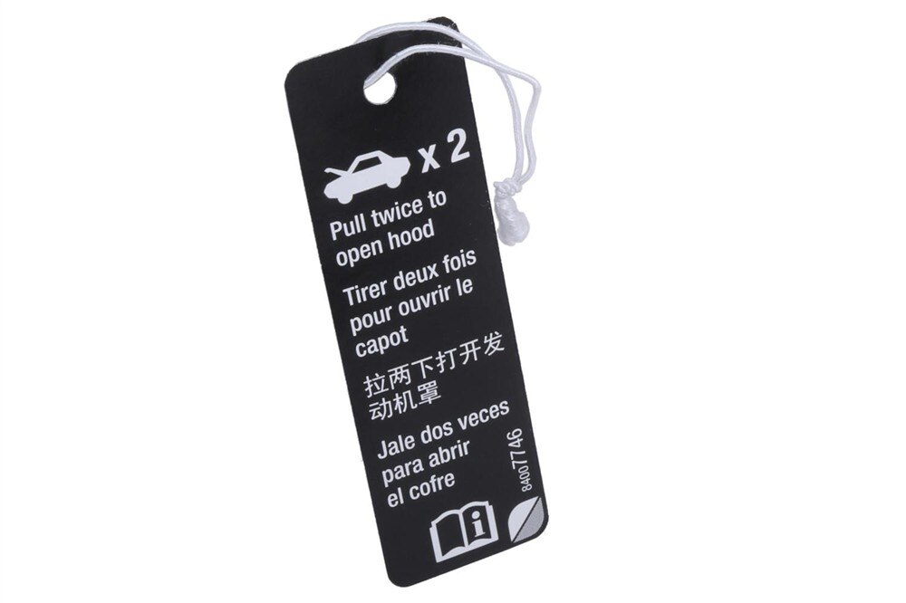 GM Genuine Parts Hood Latch Release Lever Locator Label