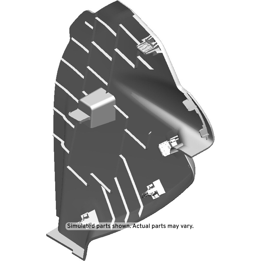 GM Genuine Parts Maple Sugar Passenger Side Instrument Panel Outer Trim Cover
