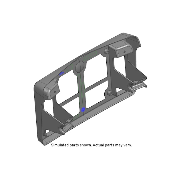GM Genuine Parts Black Front License Plate Bracket