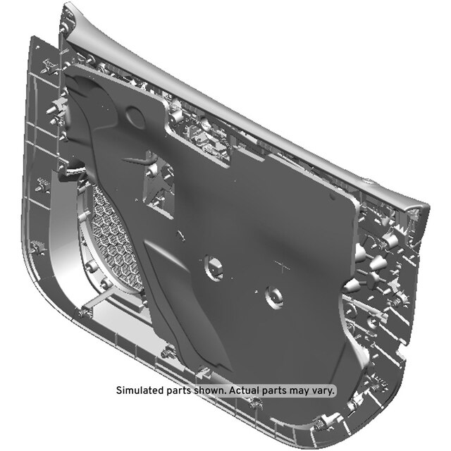 GM Genuine Parts Medium Titanium Front Driver Side Door Trim