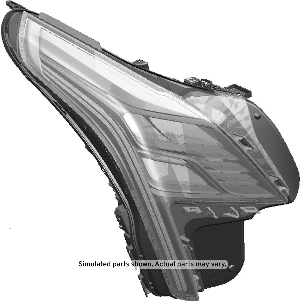 GM Genuine Parts Passenger Side Headlamp