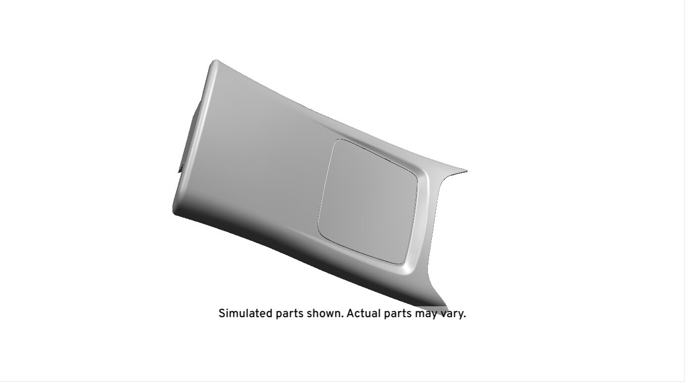 GM Genuine Parts Jet Black Front Floor Console Rear Trim Panel