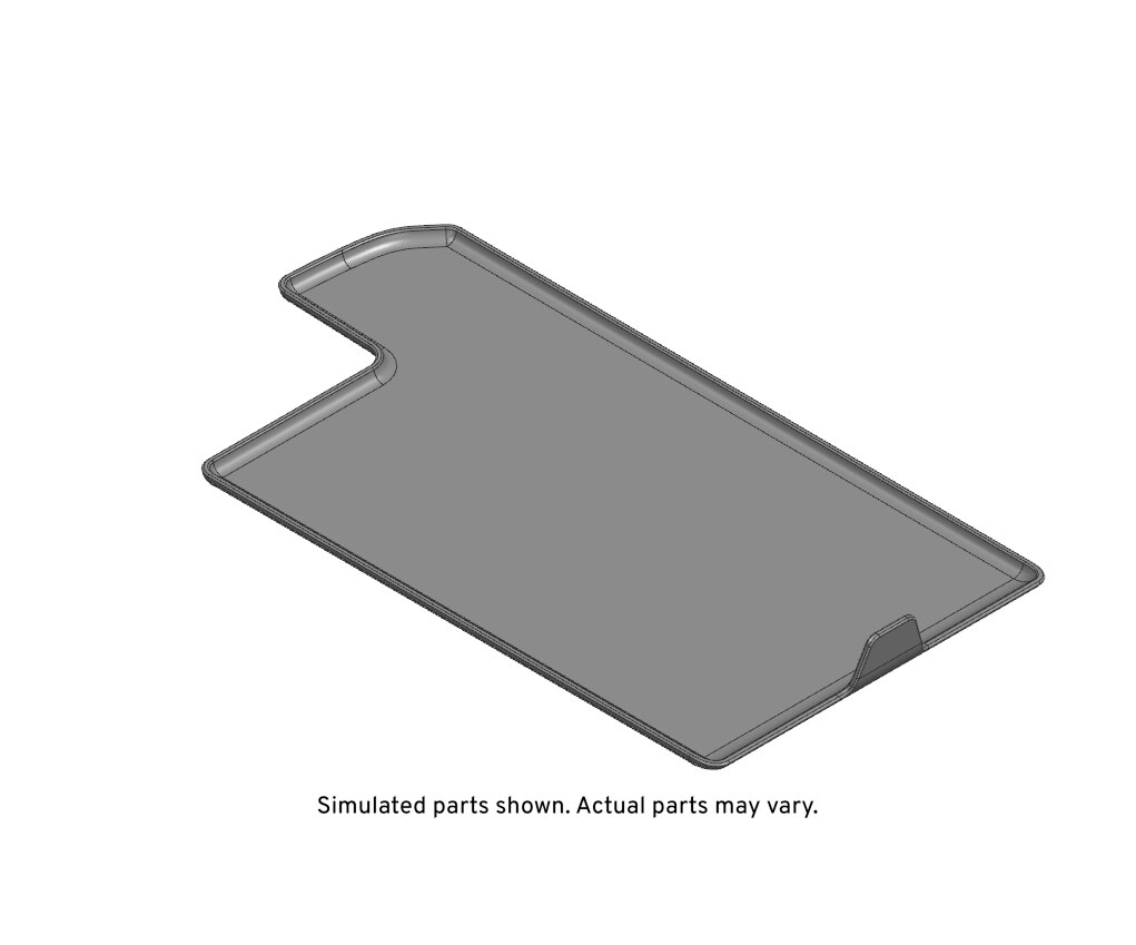 GM Genuine Parts Jet Black Front Floor Console Compartment Liner