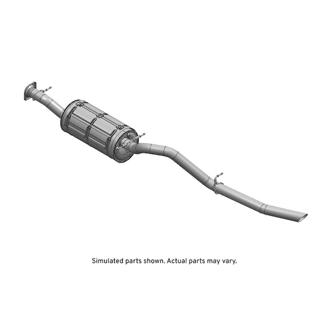 GM Genuine Parts Exhaust Muffler with Exhaust Pipe