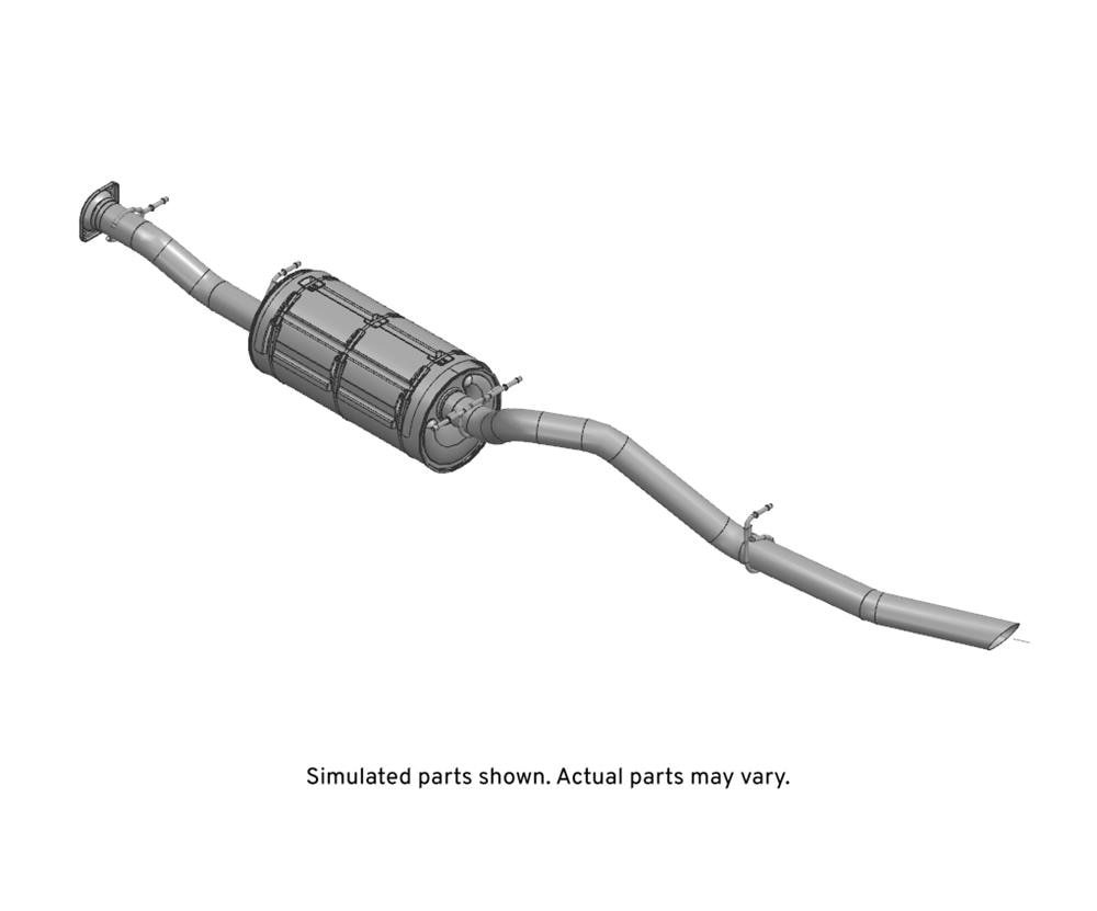 GM Genuine Parts Exhaust Muffler with Exhaust Pipe