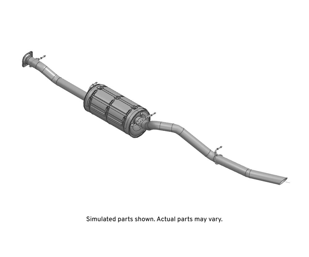 GM Genuine Parts Exhaust Muffler with Exhaust Pipe
