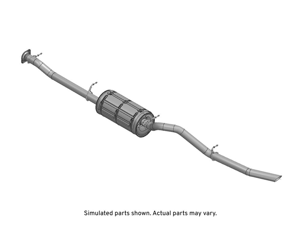 GM Genuine Parts Exhaust Muffler with Exhaust Pipe