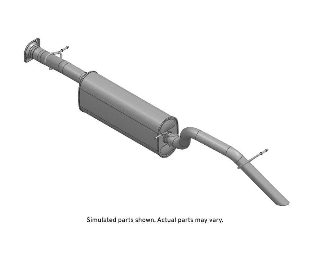 GM Genuine Parts Exhaust Muffler with Exhaust Pipe