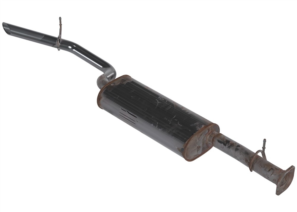 GM Genuine Parts Exhaust Muffler with Exhaust Pipe
