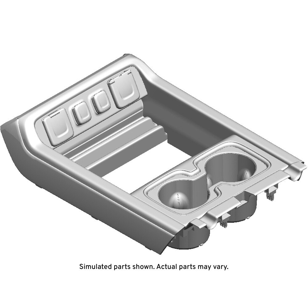 GM Genuine Parts Reverse Tartan Front Floor Console Trim Plate
