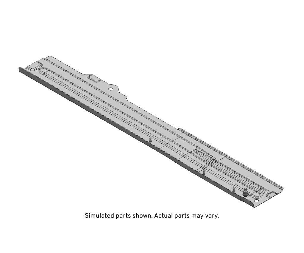 GM Genuine Parts Driver Side Underbody Rear Side Rail