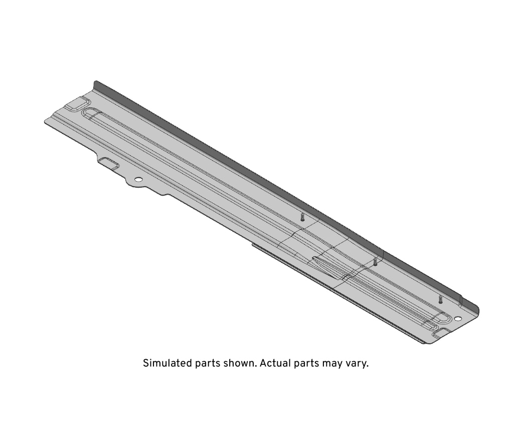 GM Genuine Parts Passenger Side Underbody Rear Side Rail