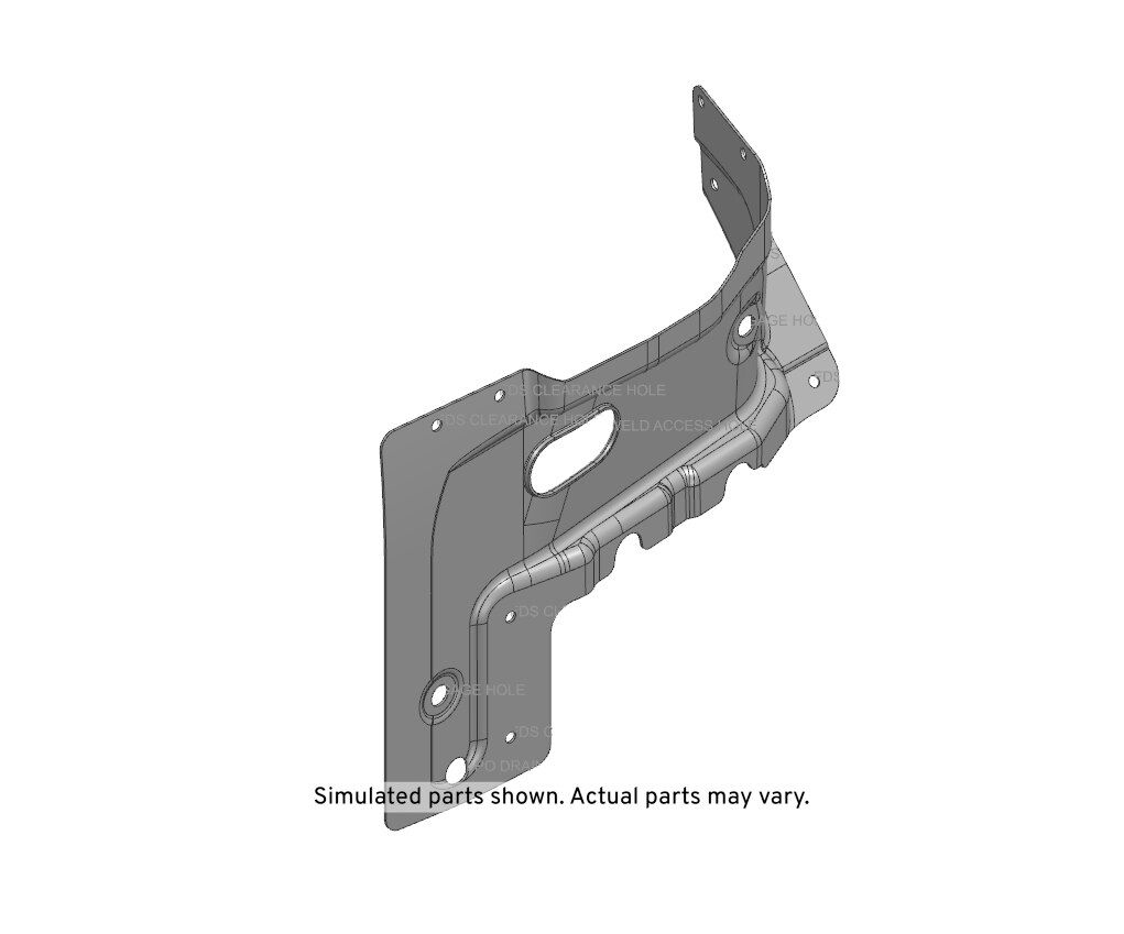 GM Genuine Parts Driver Side Front Compartment Inner Side Rail Gusset