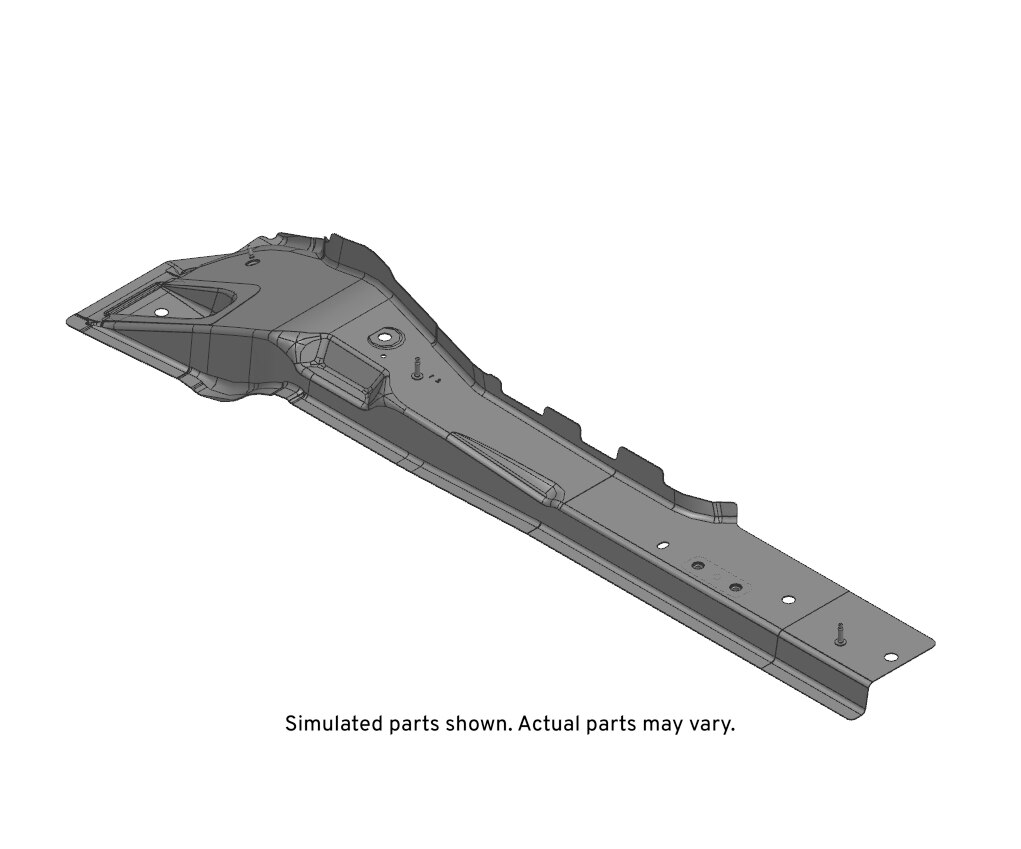 GM Genuine Parts Passenger Side Rear Compartment Panel Longitudinal Rail