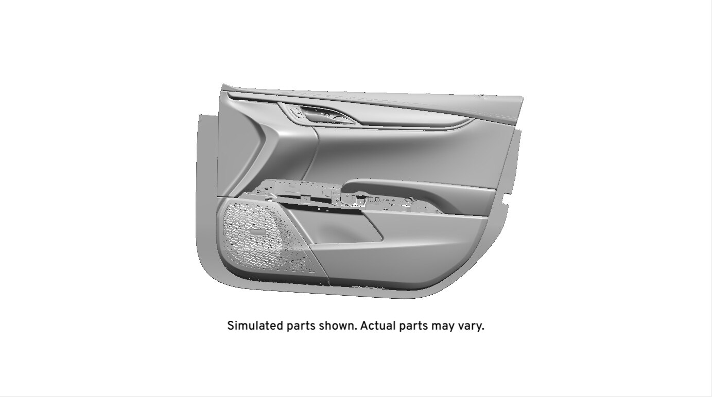 GM Genuine Parts Medium Titanium Front Passenger Side Door Trim
