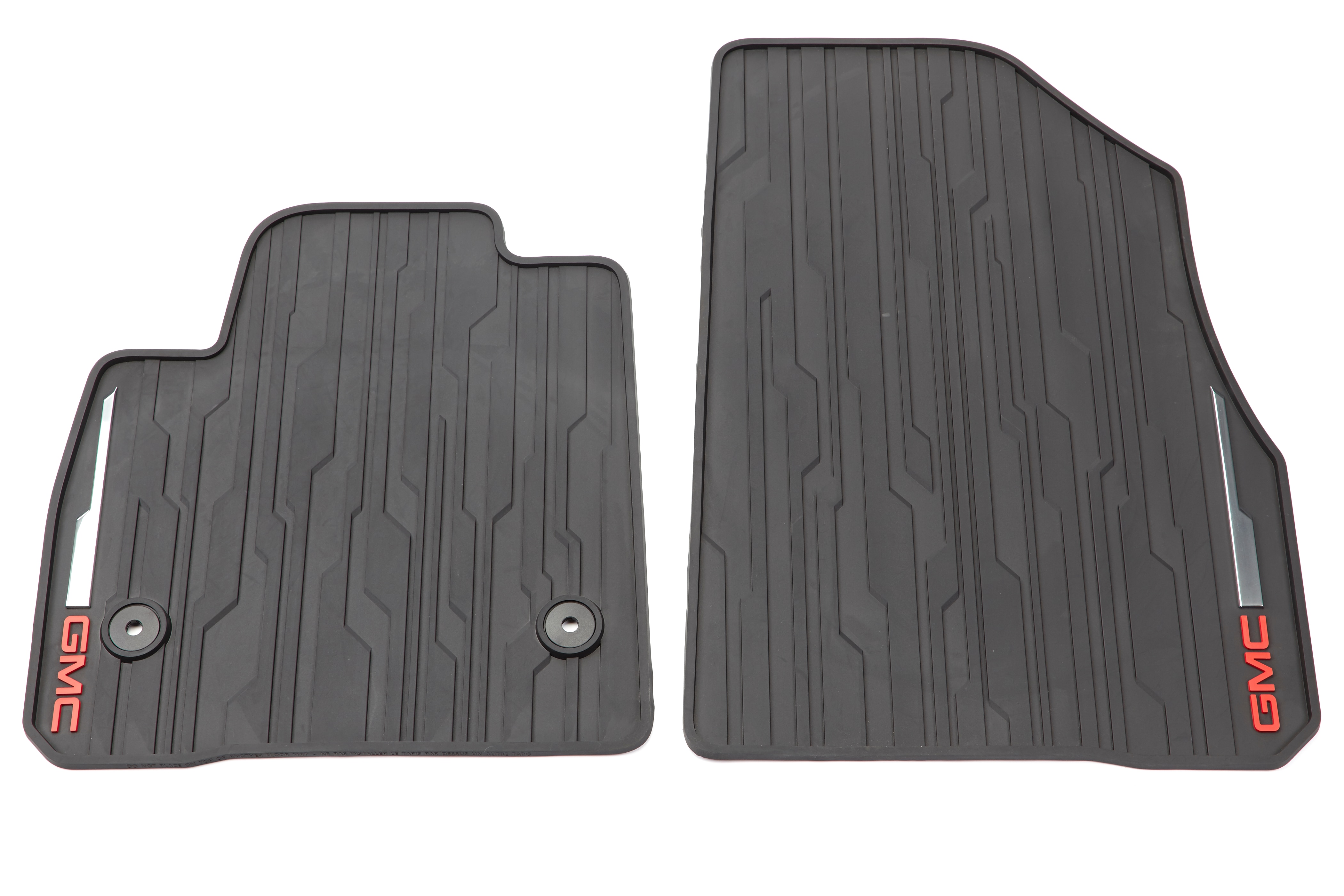First-Row Premium All-Weather Floor Mats in Jet Black with GMC Logo