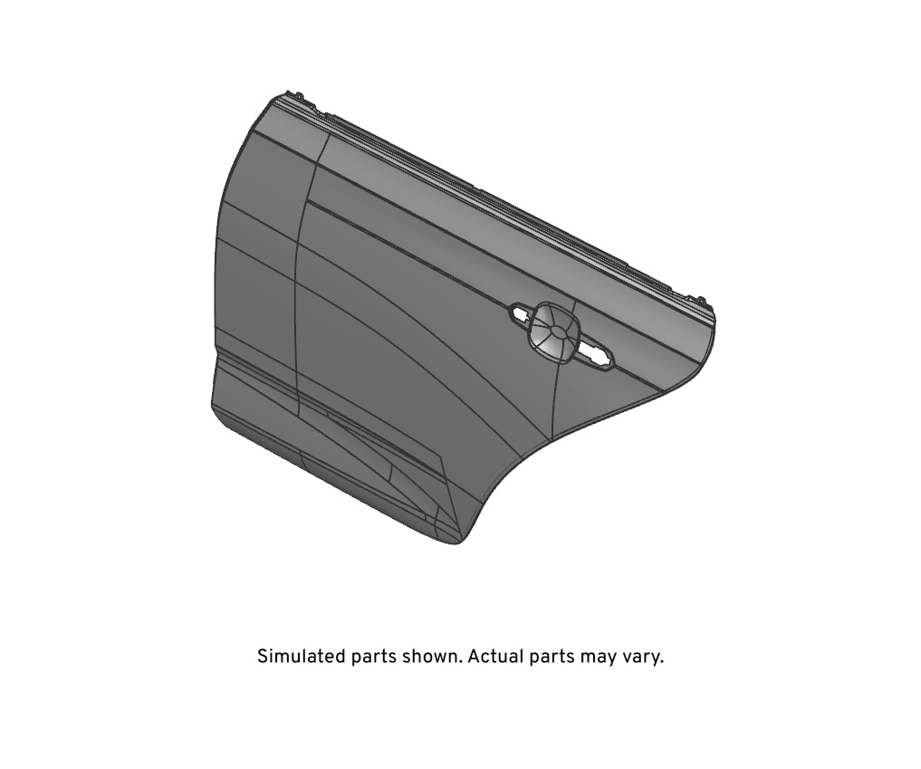 GM Genuine Parts Rear Driver Side Door Outer Panel