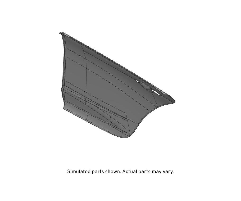 GM Genuine Parts Rear Passenger Side Door Outer Panel