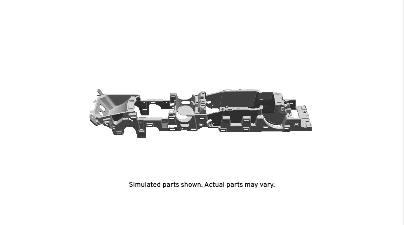 GM Genuine Parts Dark Ash Gray Front Floor Lower Console