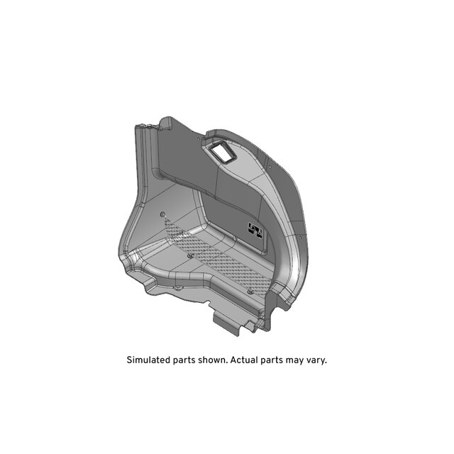 GM Genuine Parts Black Diamond Passenger Side Rear Compartment Side Trim