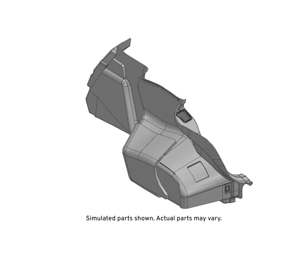 GM Genuine Parts Black Diamond Driver Side Rear Compartment Side Trim