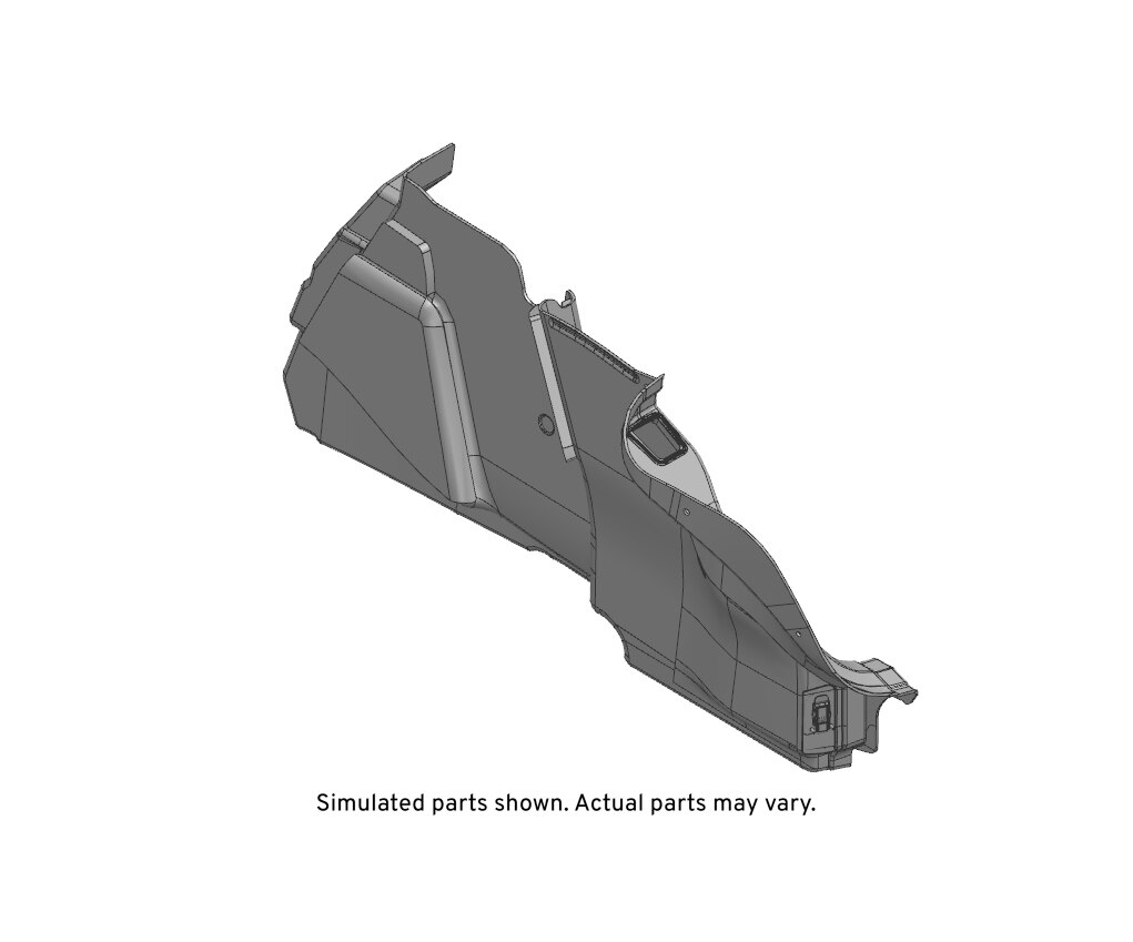 GM Genuine Parts Black Diamond Driver Side Rear Compartment Side Trim