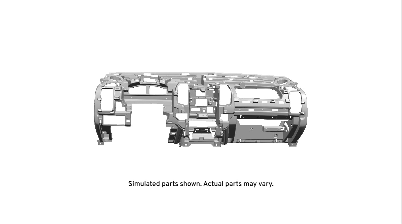 GM Genuine Parts Dark Ash Gray Instrument Panel Lower Trim Panel