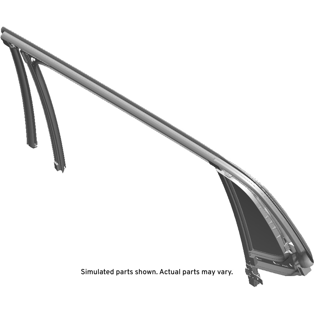 GM Genuine Parts Rear Passenger Side Door Window Weatherstrip