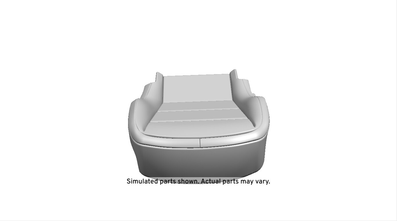 GM Genuine Parts Jet Black Passenger Seat Cushion Cover