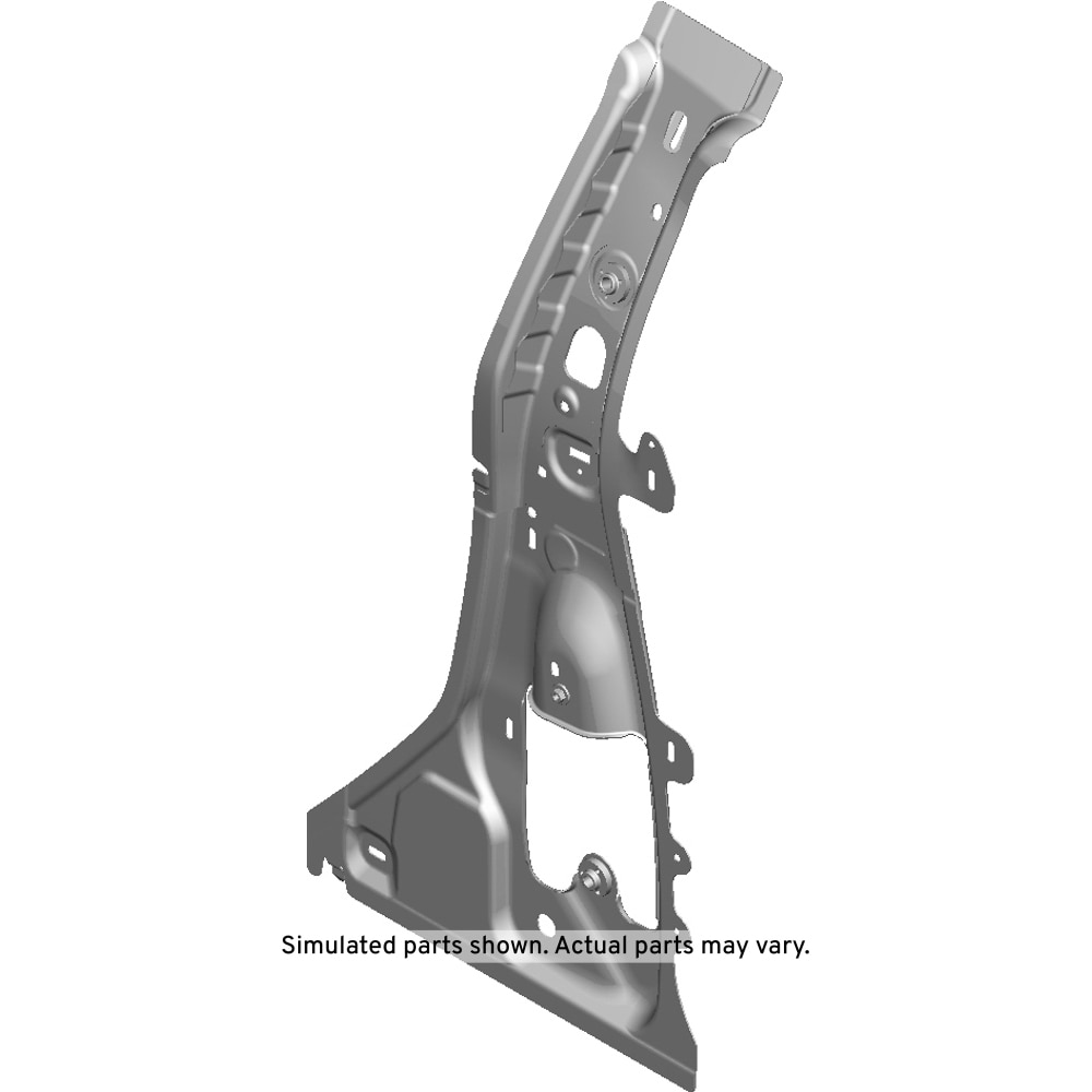 GM Genuine Parts Driver Side Inner Center Pillar Panel with Reinforcement and Nuts