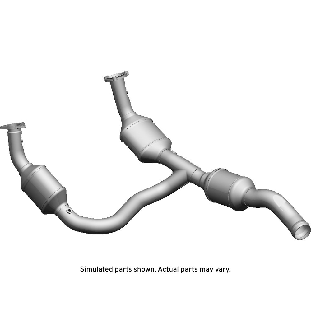 GM Genuine Parts 3-Way Catalytic Converter with Pipes, Flanges, Bushings, and Label