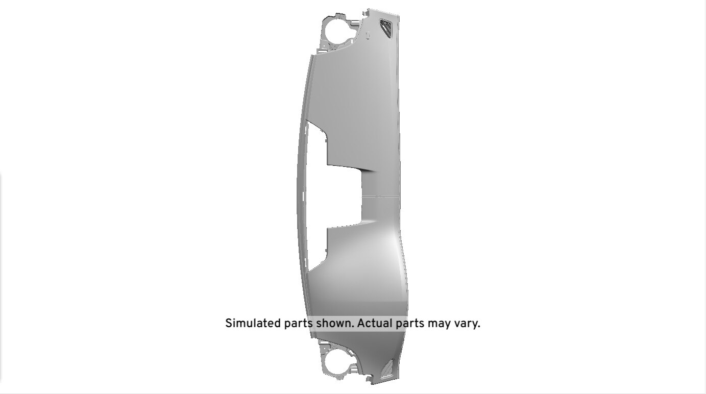 GM Genuine Parts Jet Black Instrument Panel Upper Trim Panel