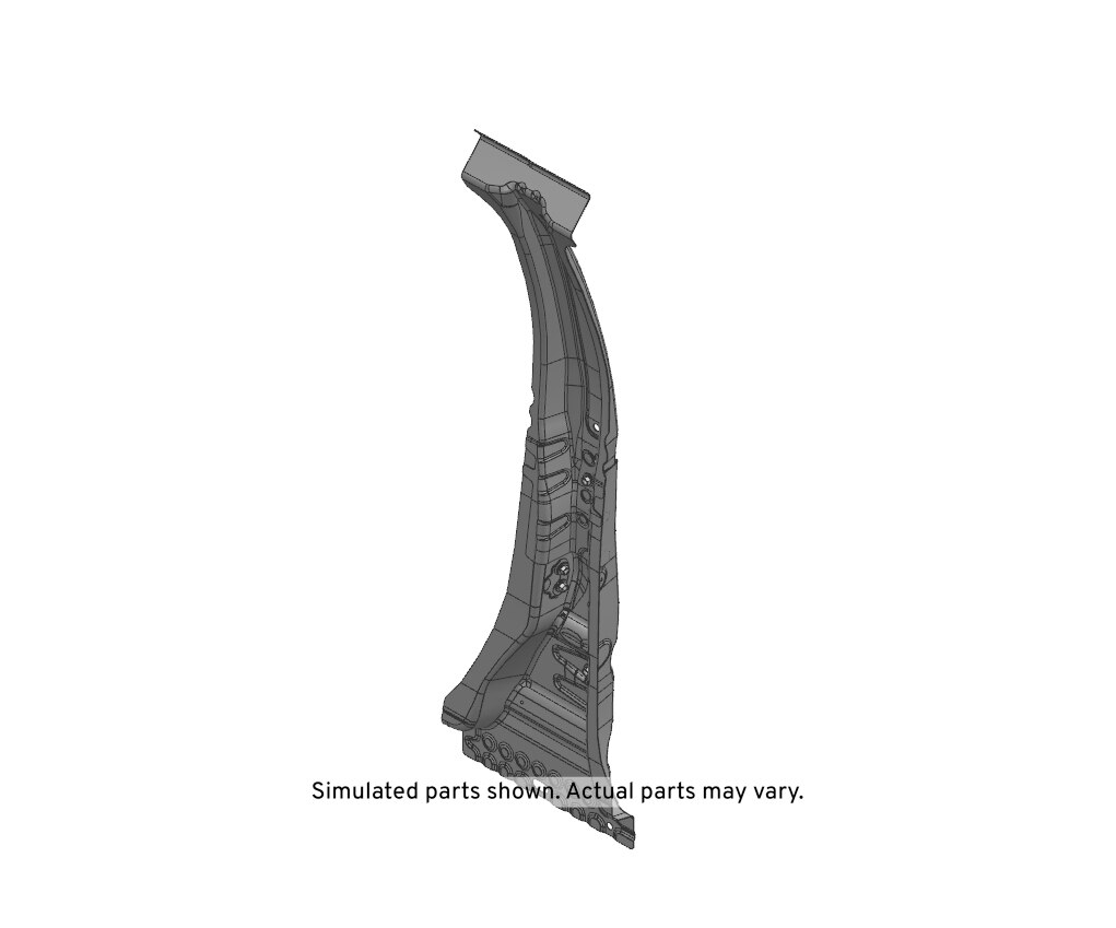 GM Genuine Parts Passenger Side Center Pillar Outer Panel Reinforcement