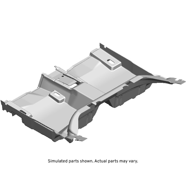 GM Genuine Parts Jet Black Rear Floor Panel Carpet
