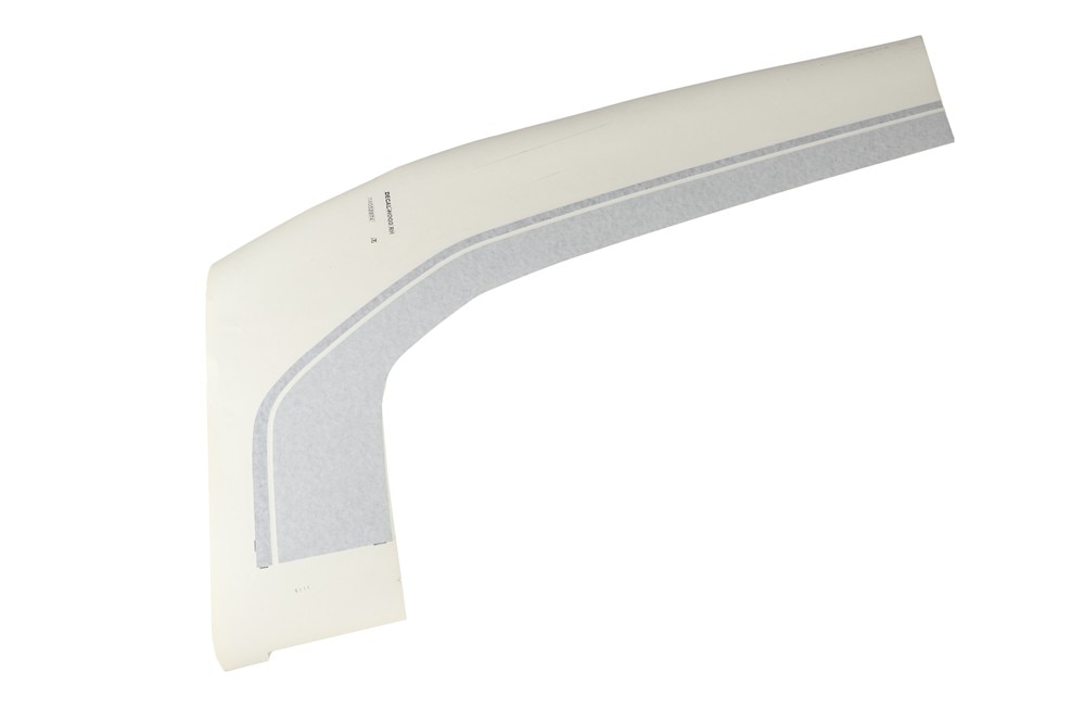 GM Genuine Parts Gray Spectra Passenger Side Hood Decal