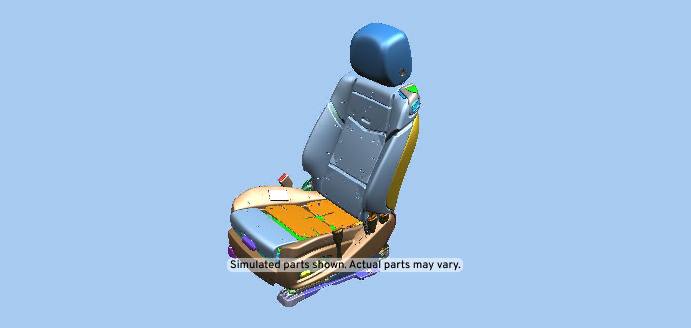 GM Genuine Parts Jet Black Driver Seat