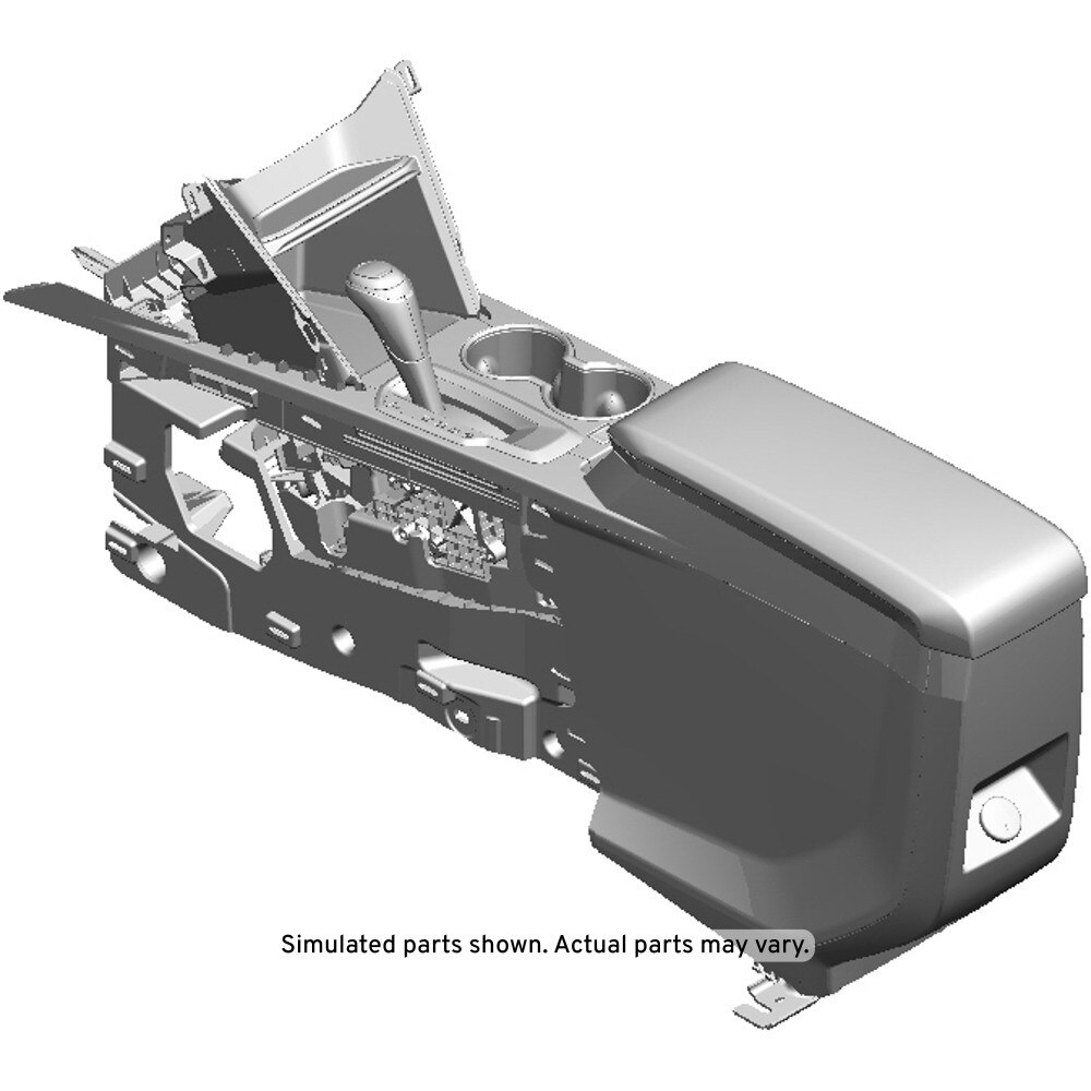 GM Genuine Parts Jet Black Front Floor Console