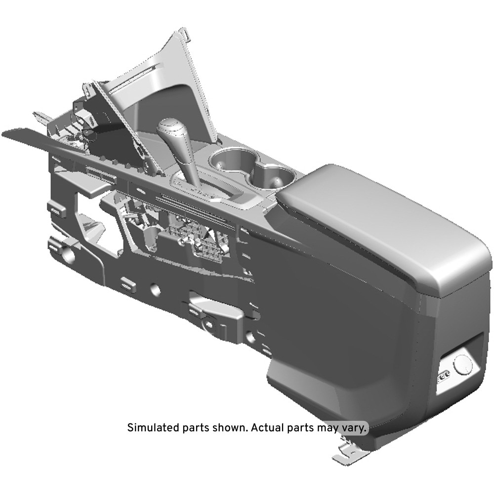 GM Genuine Parts Jet Black Front Floor Console