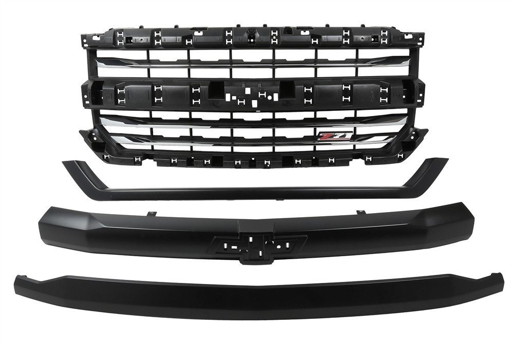 GM Genuine Parts Chrome Front Grille with Primed Surround