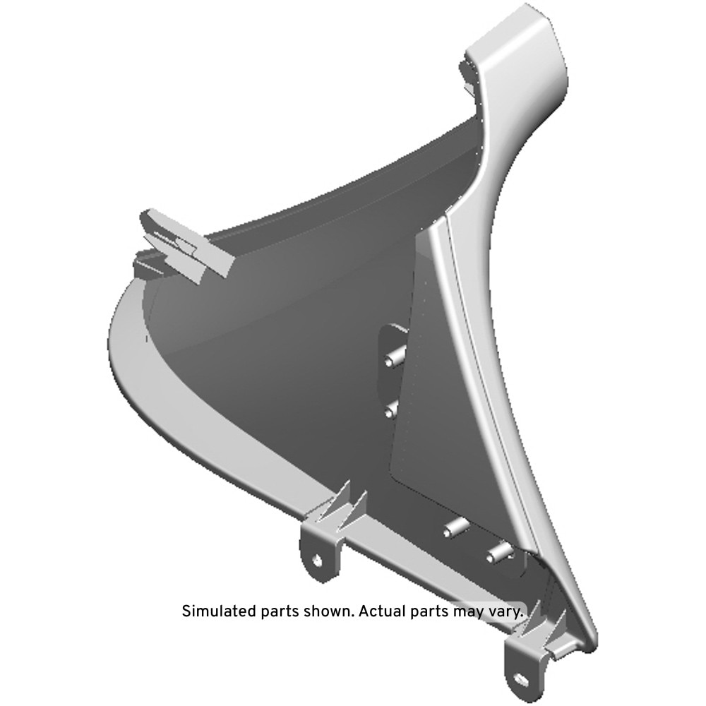 GM Genuine Parts Black Passenger Side Front Floor Console Extension Panel