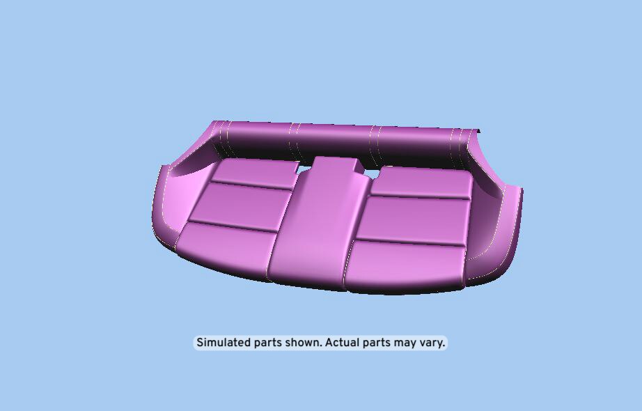 GM Genuine Parts Light Platinum Rear Seat Cushion Cover